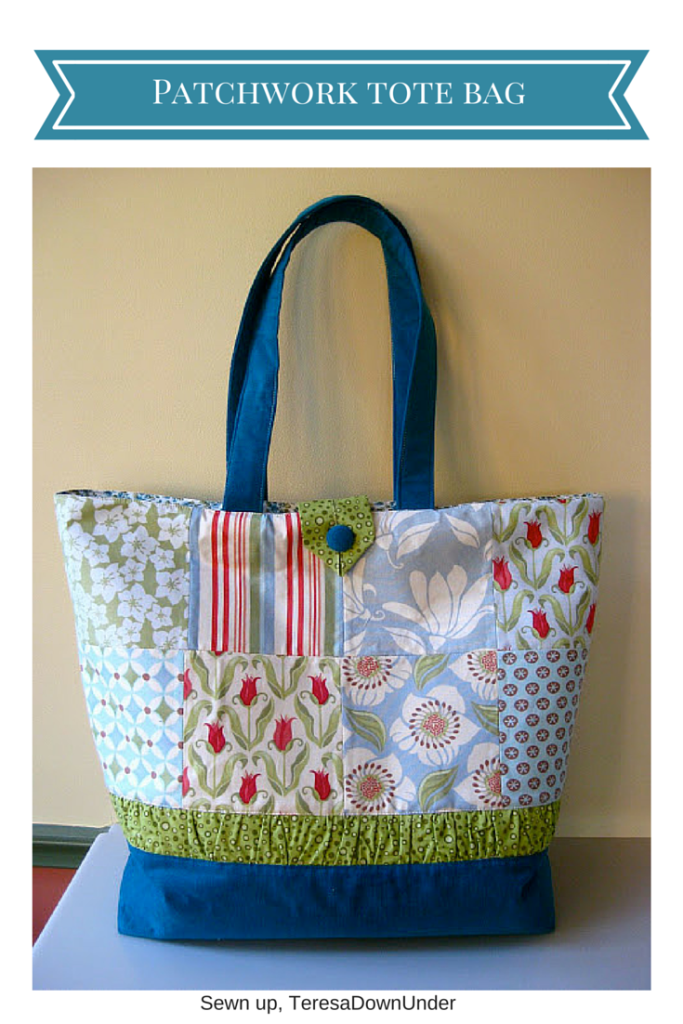 patchwork slouchy tote bag tutorial