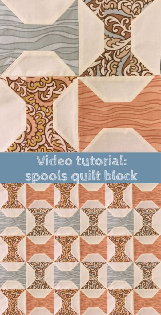 Learn in under 2 minutes how to make this very quick and easy spools quilt block