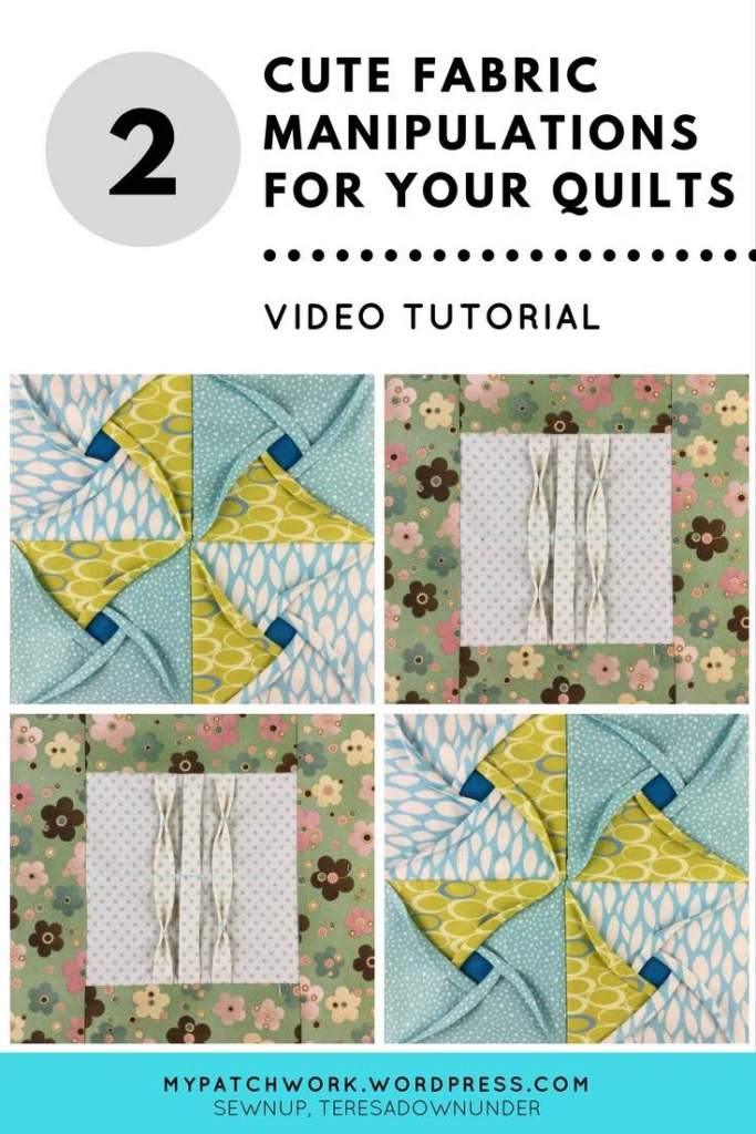 Video tutorial: 2 cute fabric manipulations for your quilts