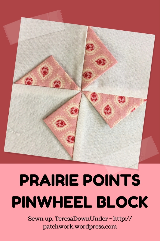 Video tutorial: Prairie points pinwheel block