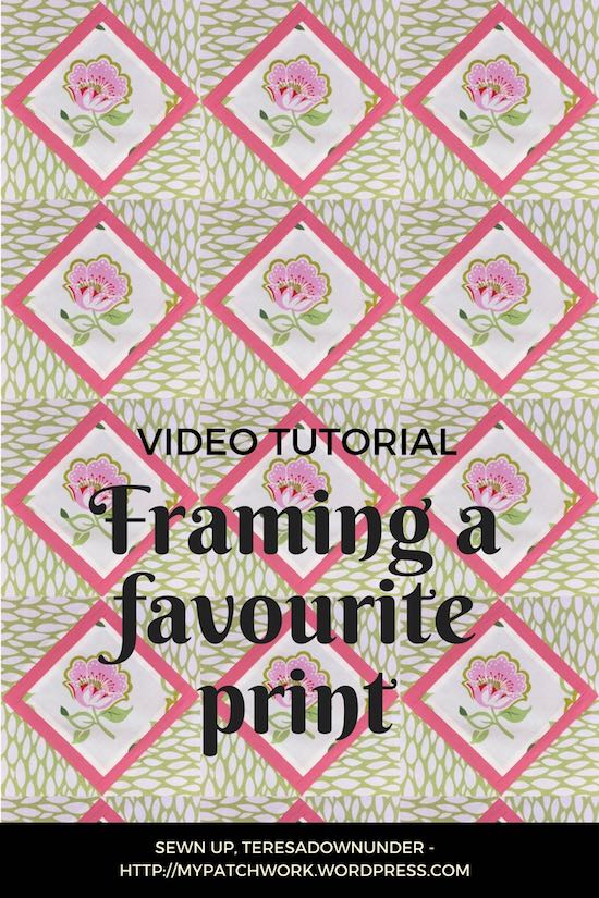 Framing a favourite print - video tutorial