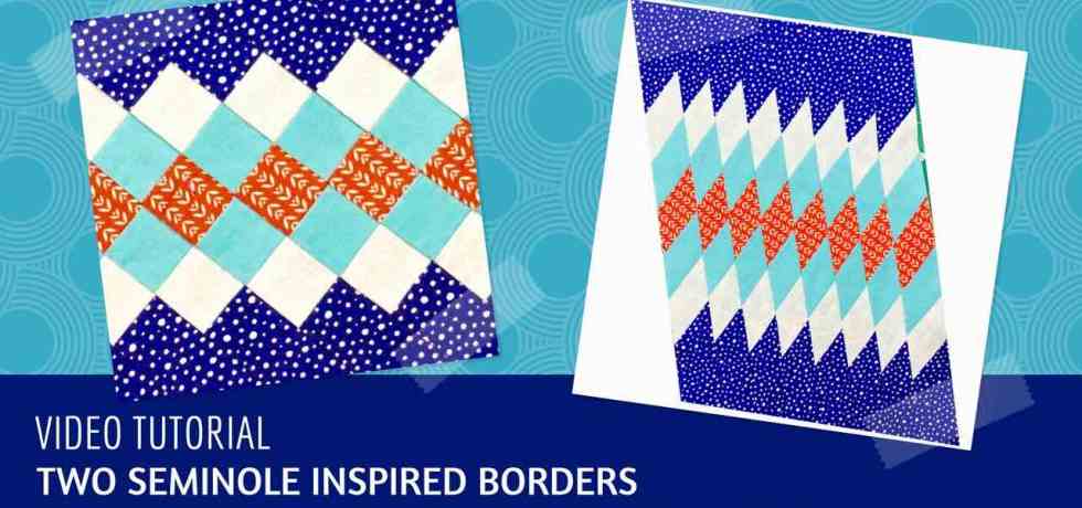 Video tutorial: Two seminole inspired borders