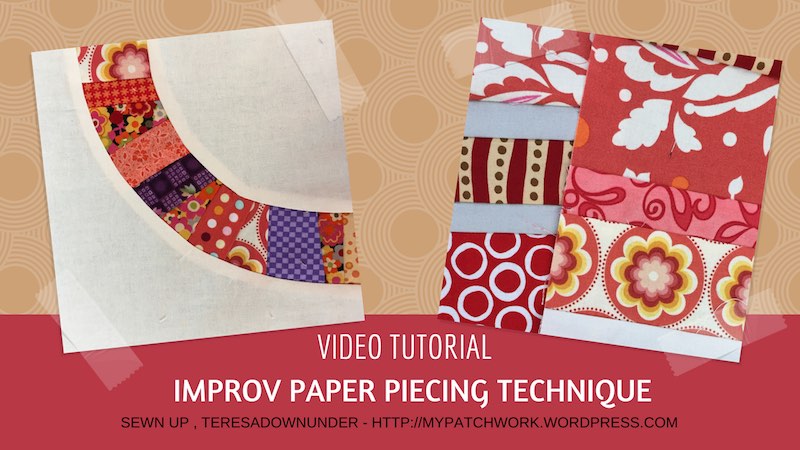 Improv paper piecing technique video tutorial