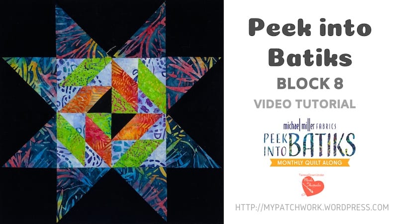 Peek into batiks block 8
