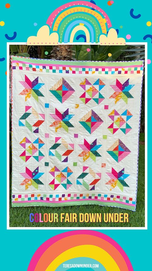 colour fair down under quilt pattern