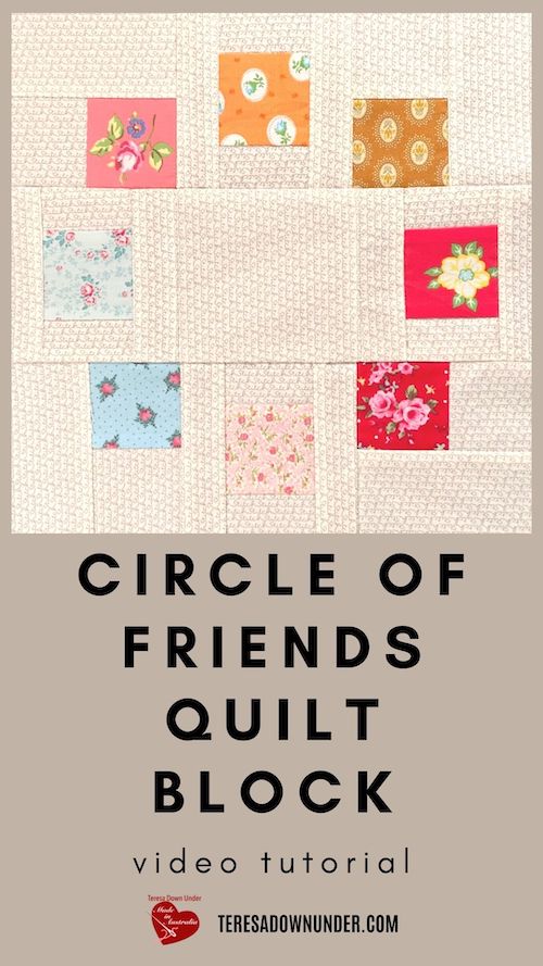 Circle of friends quilt block